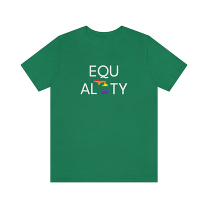 'Equality' Michigan LGBTQ Pride T-Shirt | Unisex Standard Cut