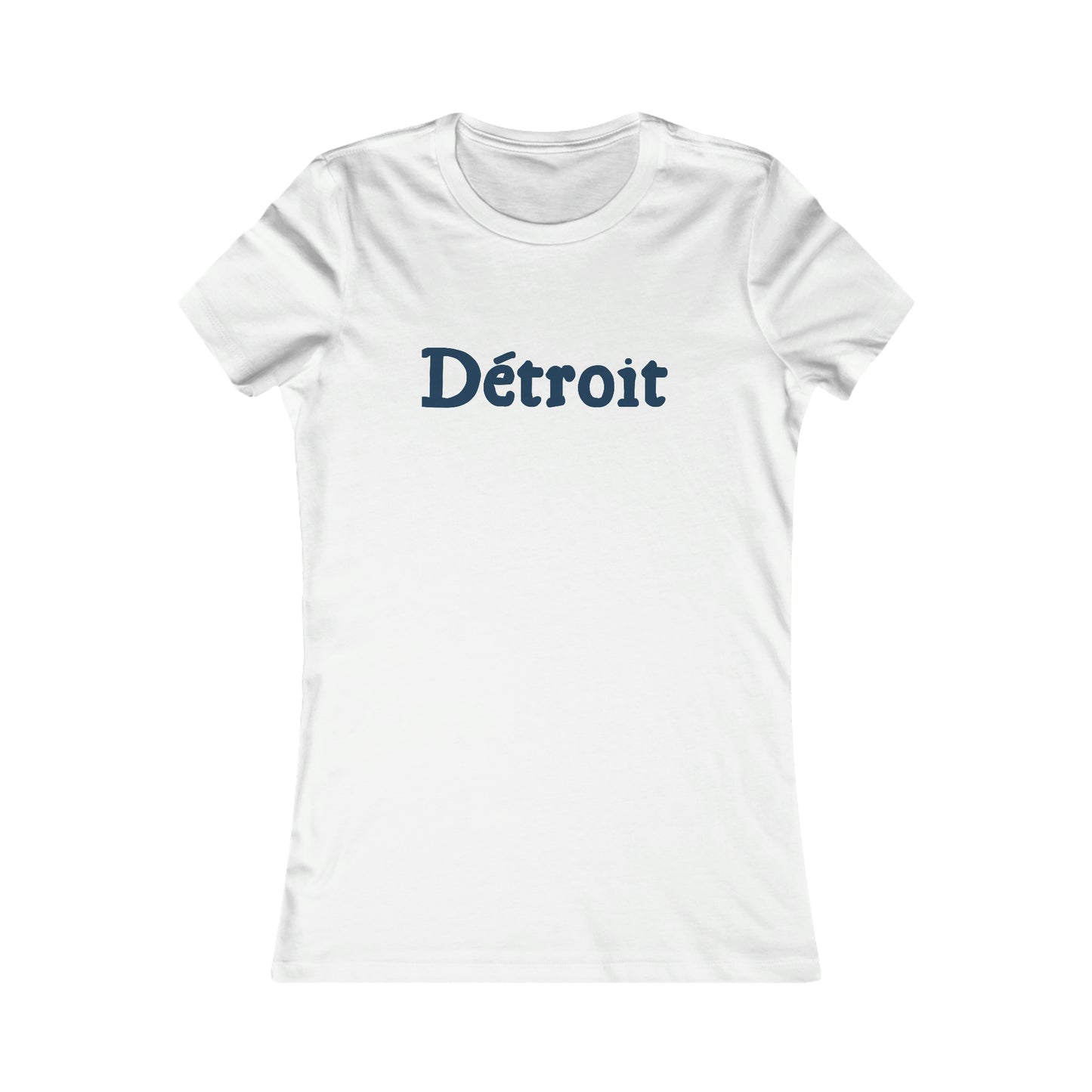'Détroit' T-Shirt (Old French Font) | Women's Slim Fit