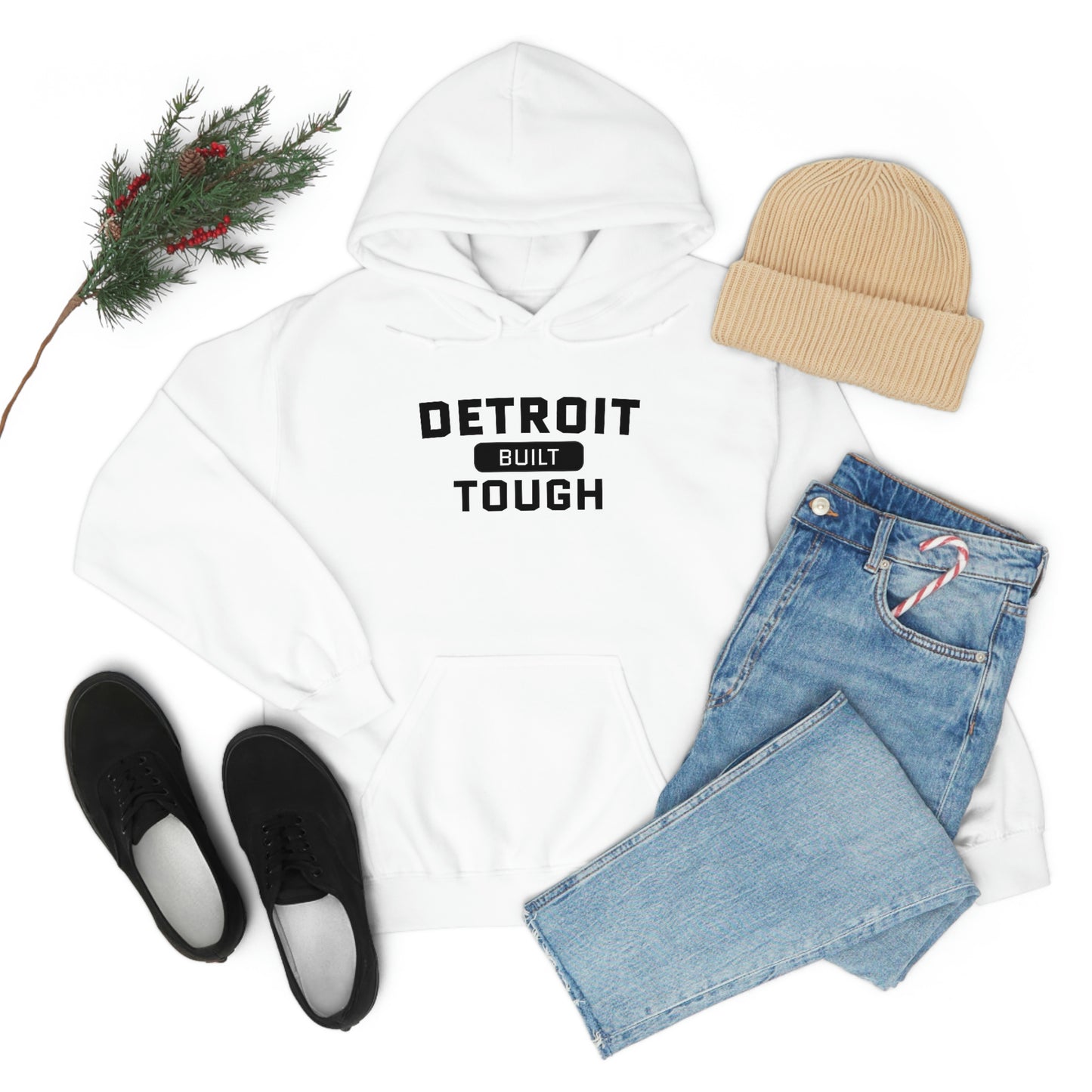 'Built Detroit Tough' Hoodie | Unisex Standard