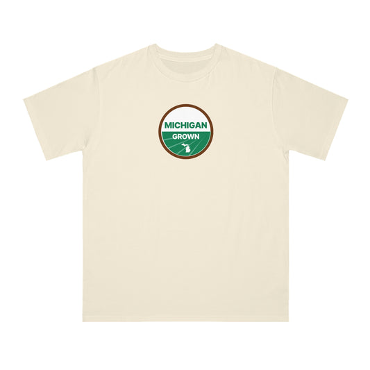 'Michigan Grown' T-Shirt (Agricultural Certification Parody) | Organic Unisex