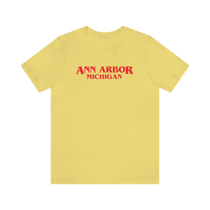 'Ann Arbor Michigan' ' T-Shirt (1980s Drama Parody) | Unisex Standard Fit