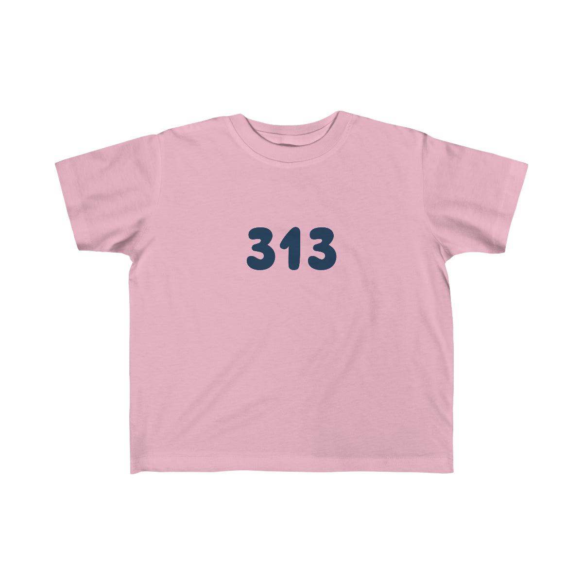 Detroit '313' T-Shirt | Toddler Short Sleeve - Circumspice Michigan