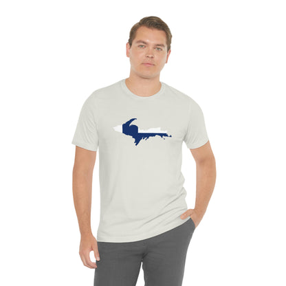 Michigan Upper Peninsula T-Shirt (w/ UP Finland Flag Outline) | Unisex Standard Fit