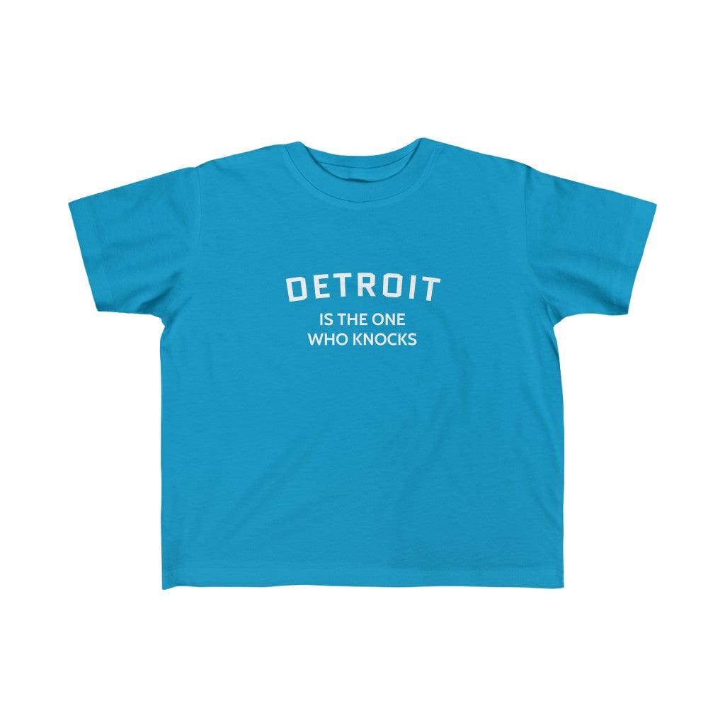 'Detroit is the One Who Knocks' ' T-Shirt | Toddler Short Sleeve - Circumspice Michigan