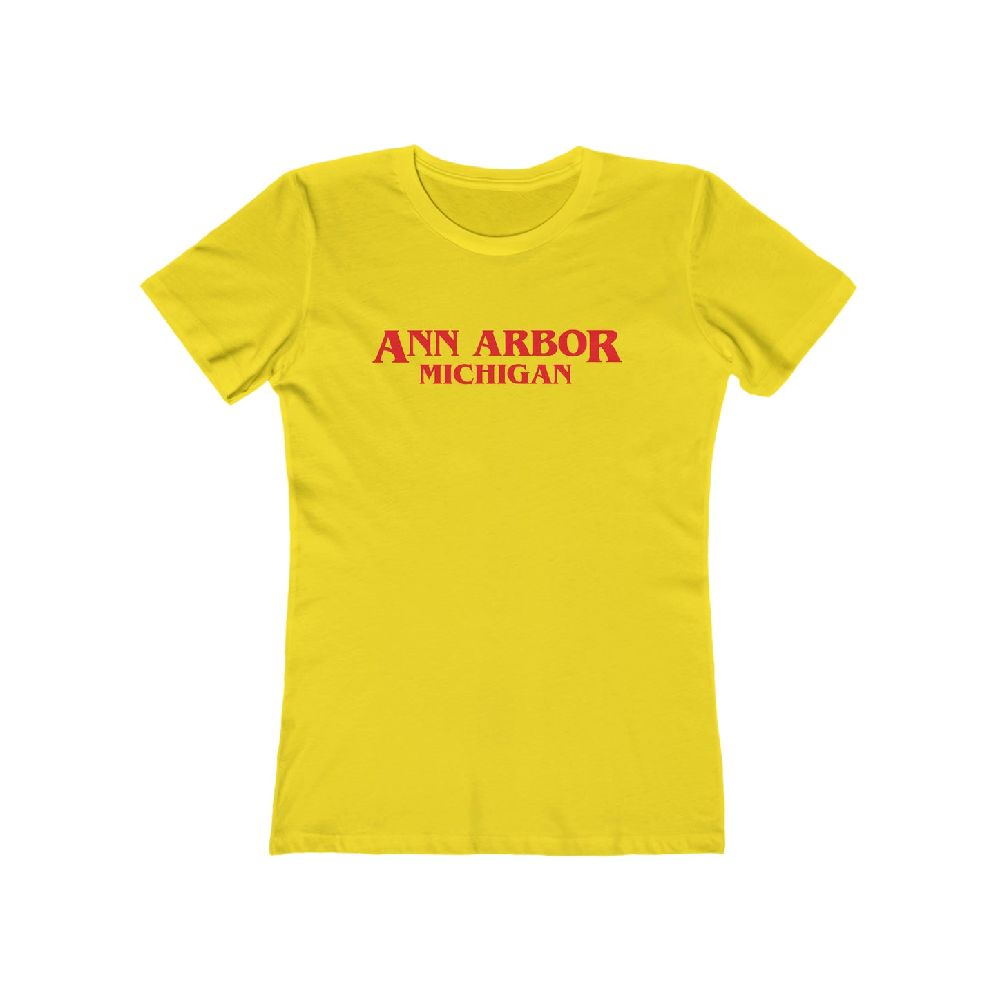 'Ann Arbor Michigan' T-Shirt (1980's Drama Parody) | Women's Boyfriend Cut