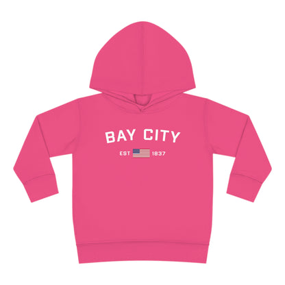 'Bay City EST 1837' Hoodie (w/USA Flag Outline) | Unisex Toddler