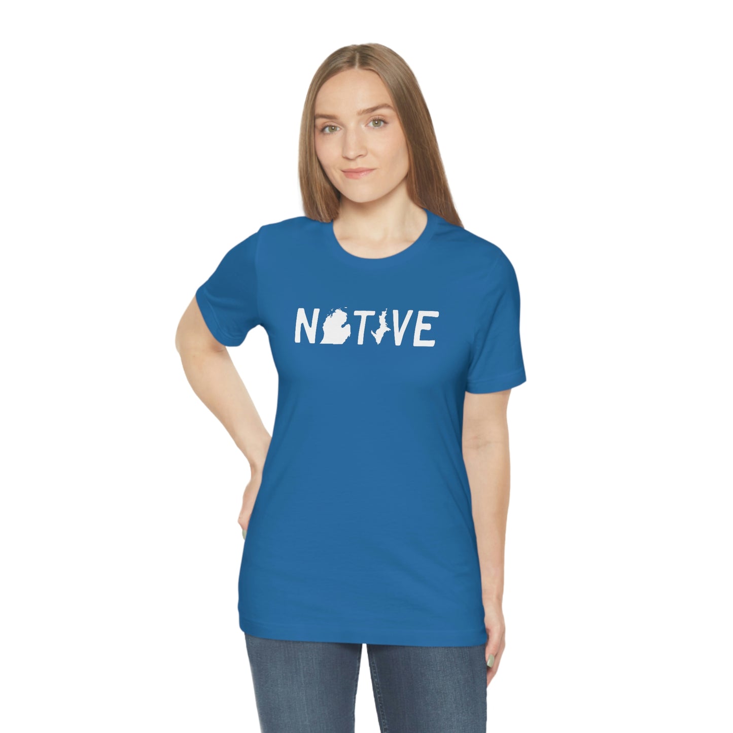 Michigan 'Native' T-Shirt (Licence Plate Font) | Unisex Standard Fit