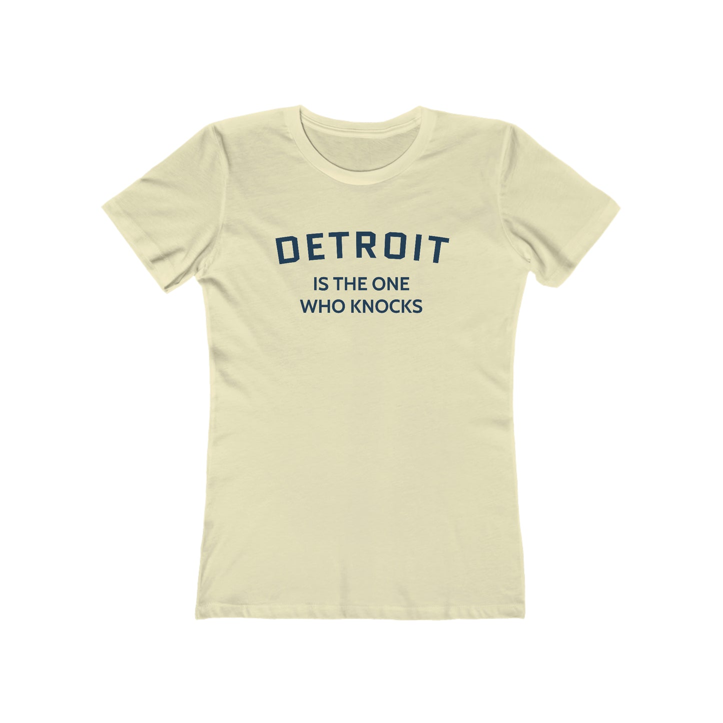 'Detroit is the One Who Knocks' T-Shirt | Women's Boyfriend Cut