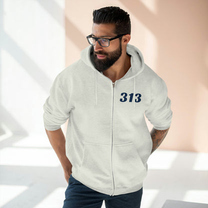 Detroit '313' Full-Zip Hoodie | Racing Font