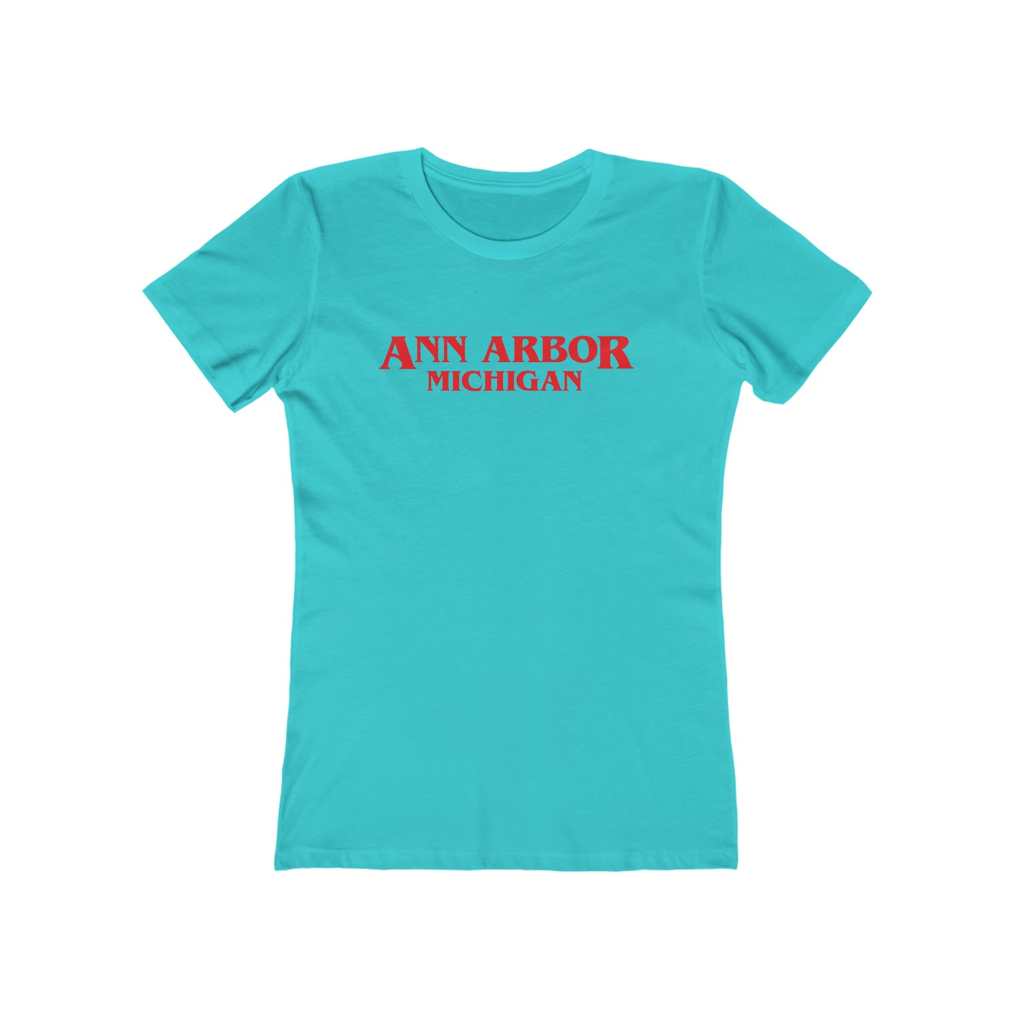 'Ann Arbor Michigan' T-Shirt (1980's Drama Parody) | Women's Boyfriend Cut