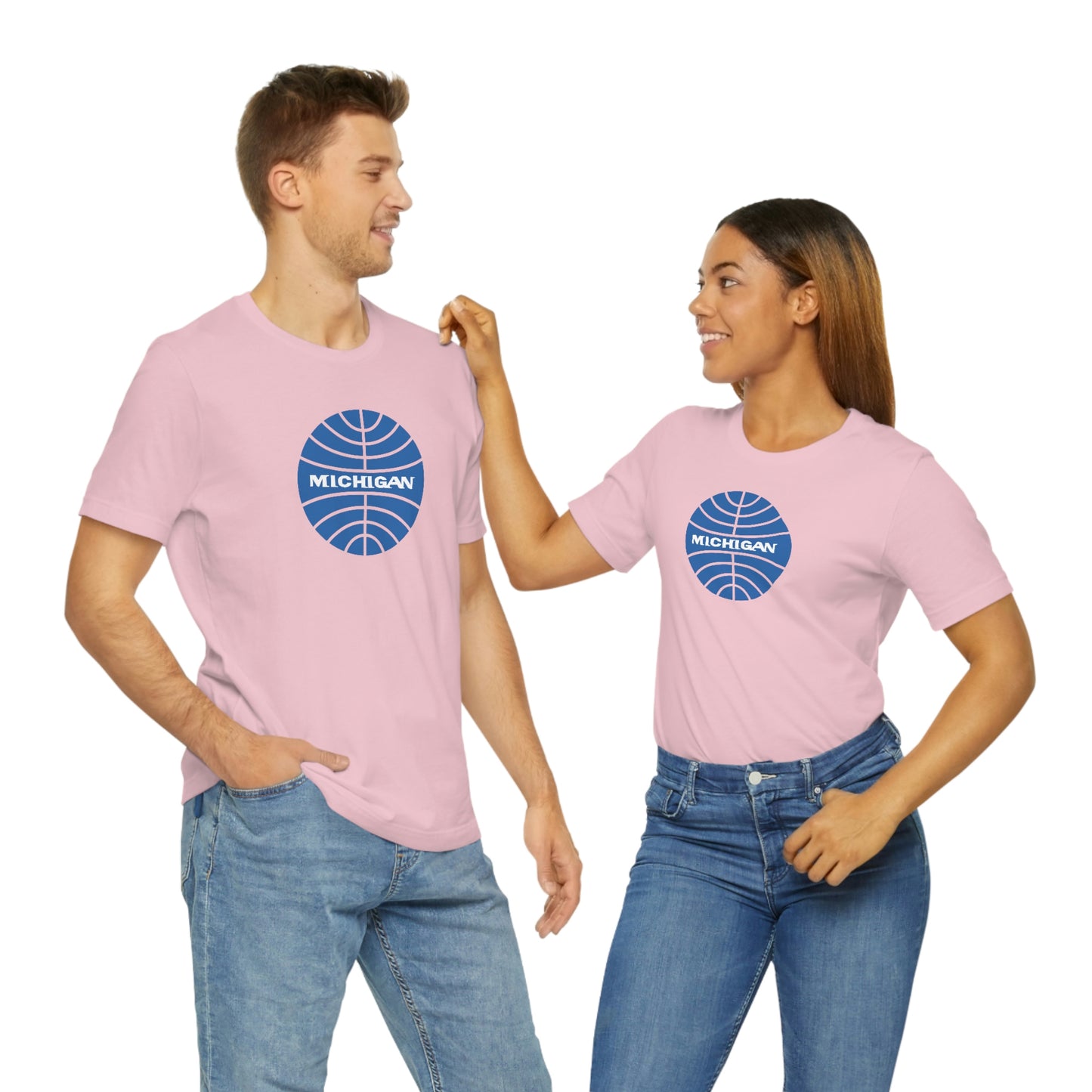 'Michigan' T-Shirt (Retro Airline Parody)  | Unisex Standard Fit