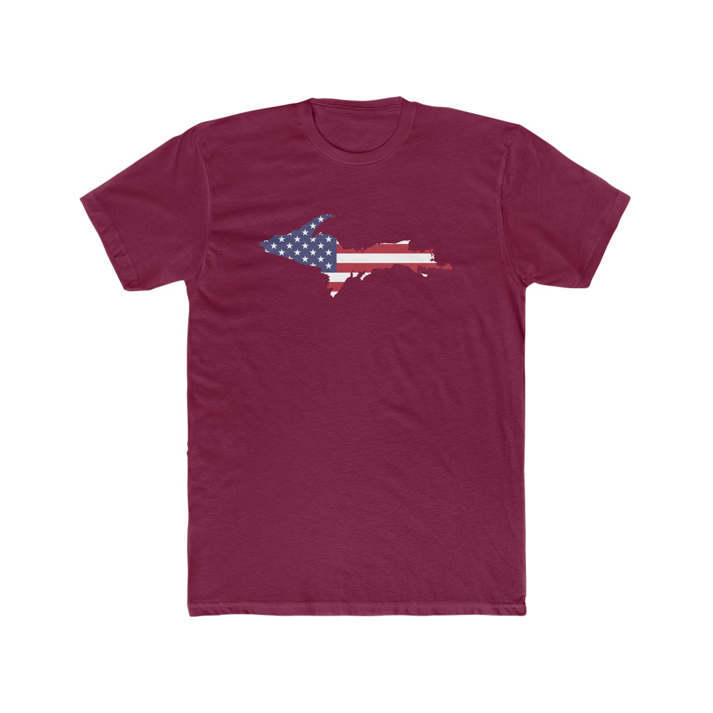 Michigan Upper Peninsula T-Shirt (w/ UP USA Flag Outline) | Men's Fitted