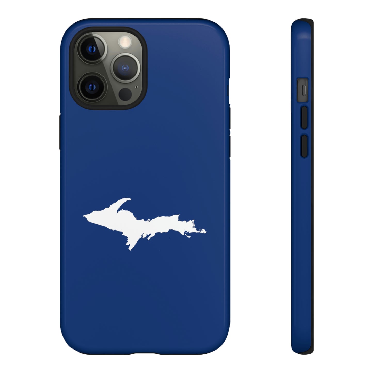 Michigan Upper Peninsula Tough Phone Case (Dearborn Blue w/ UP Outline) | Apple iPhone