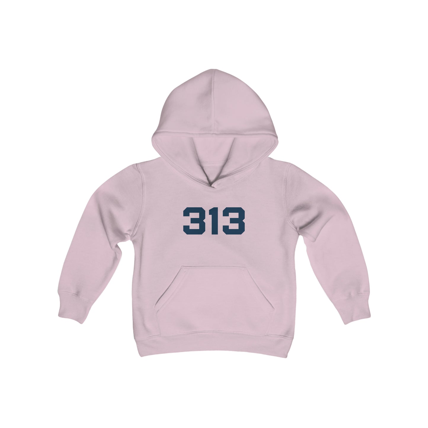 Detroit '313' Hoodie (Athletic Font) | Unisex Youth