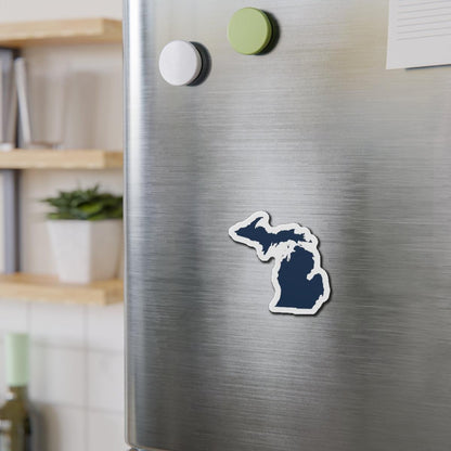 Michigan Outline Kiss-Cut Magnet | Navy Color - Circumspice Michigan