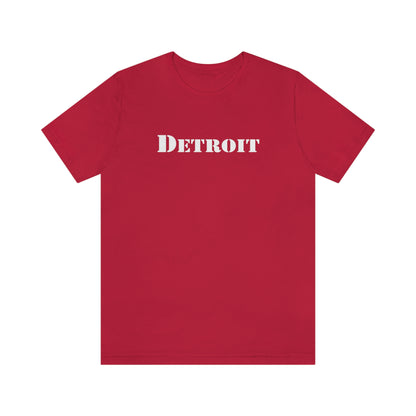 'Detroit' T-Shirt (Army Stencil Font) | Unisex Standard Fit