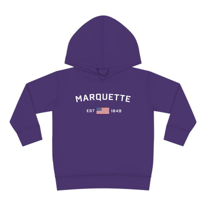 'Marquette EST 1849' Hoodie (w/USA Flag Outline) | Unisex Toddler