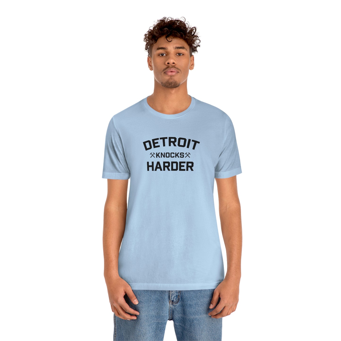 'Detroit Knocks Harder' T-Shirt | Unisex Standard Fit