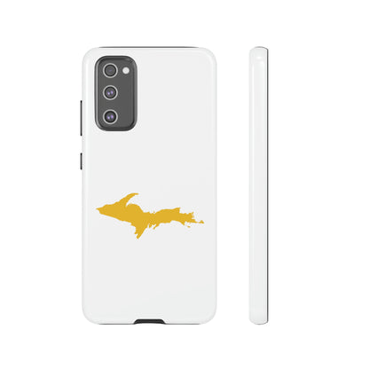 Michigan Upper Peninsula Tough Phone Case (w/ Gold UP Outline) | Samsung & Pixel Android