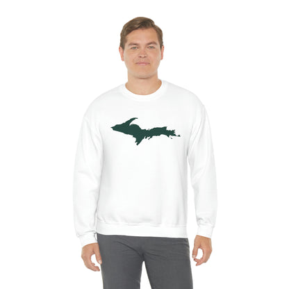 Michigan Upper Peninsula Sweatshirt (w/ Green UP Outline) | Unisex Standard