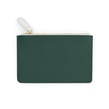 Michigan Upper Peninsula Mini Clutch Bag (Green w/ Gold UP Outline)