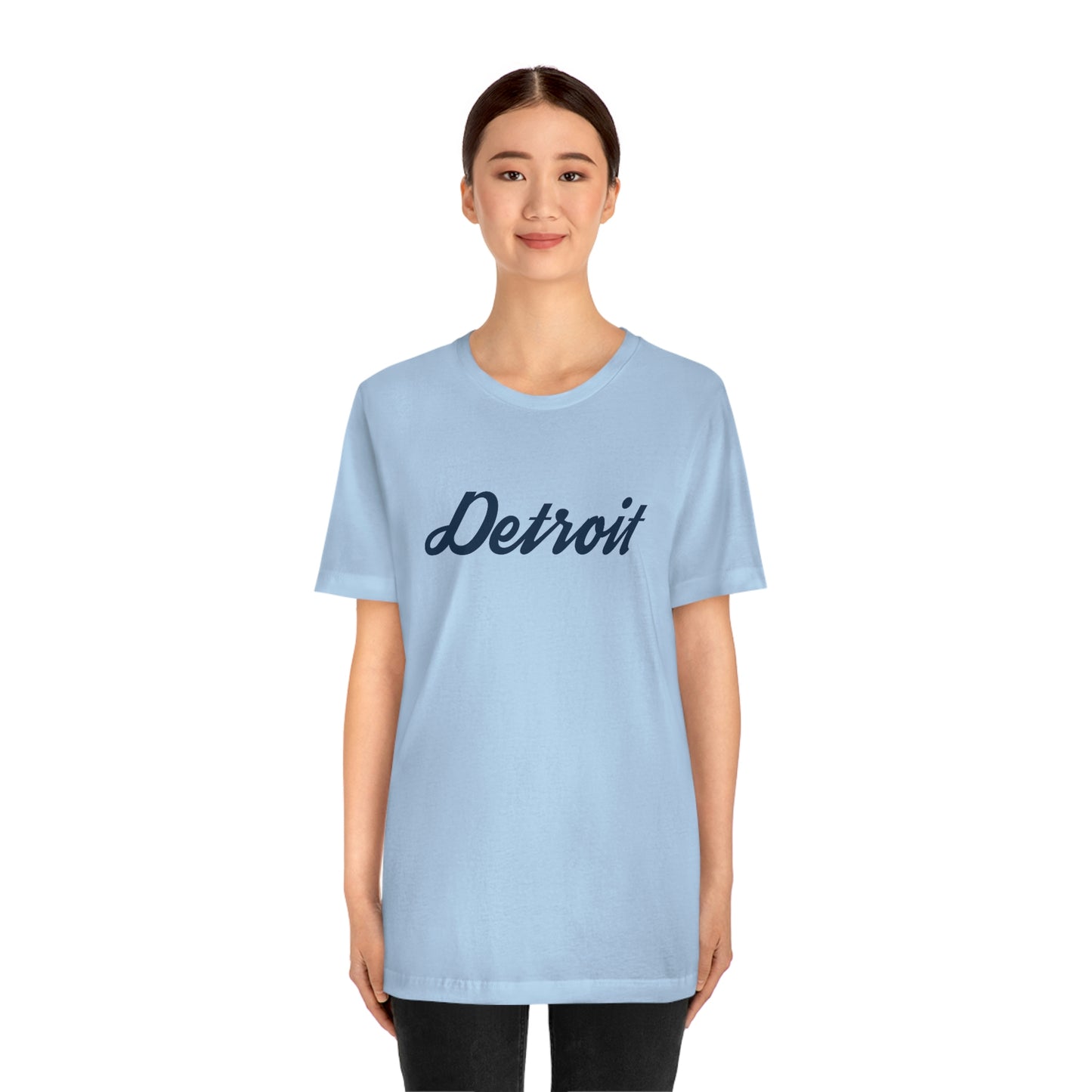 'Detroit' T-Shirt (Retro Script Font) | Unisex Standard Fit