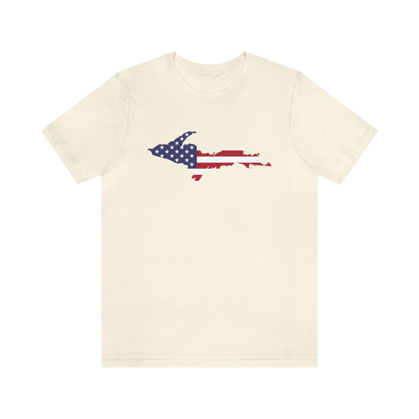 Michigan Upper Peninsula T-Shirt (w/ UP USA Flag Outline) | Unisex Standard Fit