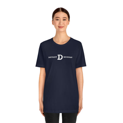 'Detroit Michigan' T-Shirt (w/ Old French D) | Unisex Standard Fit