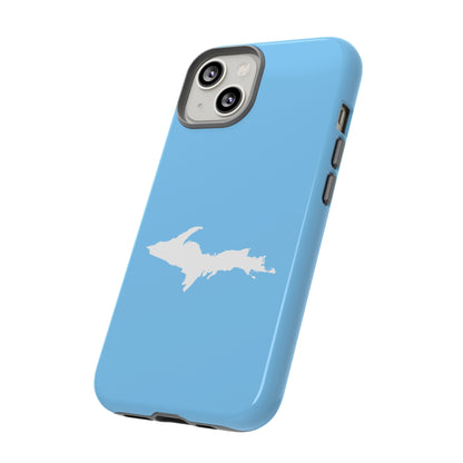 Michigan Upper Peninsula Tough Phone Case (McNamera Blue w/ UP Outline) | Apple iPhone