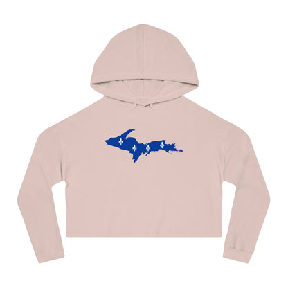 Michigan Upper Peninsula Hoodie (w/ UP Quebec Flag Outline) | Lightweight Cropped