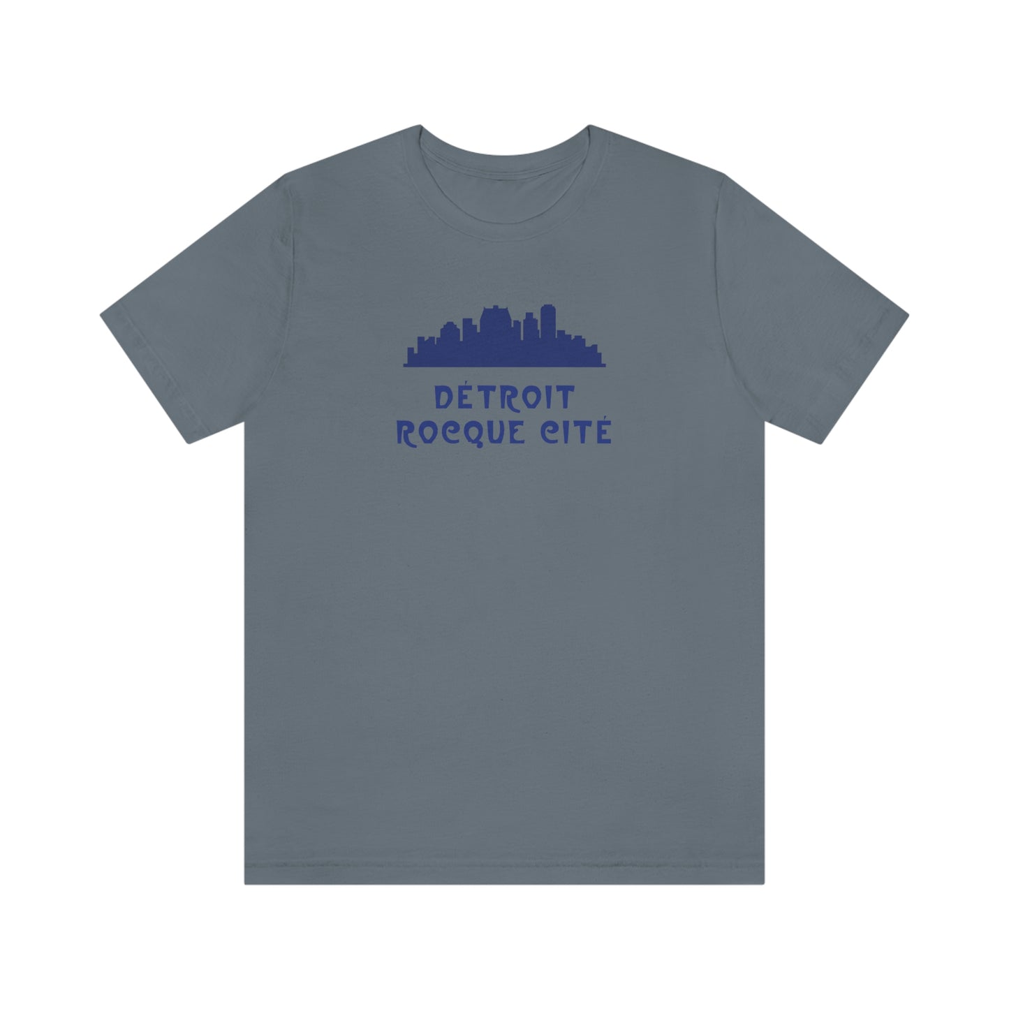 'Détroit Rocque Cité' with Skyline T-Shirt | Unisex Standard Fit