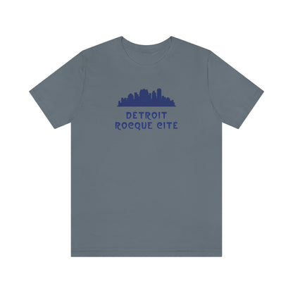 'Détroit Rocque Cité' with Skyline T-Shirt | Unisex Standard Fit