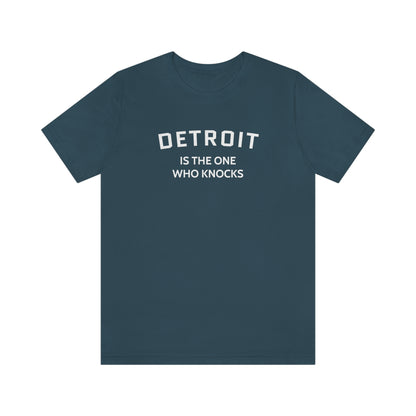 'Detroit is the One Who Knocks' T-Shirt | Unisex Standard Fit