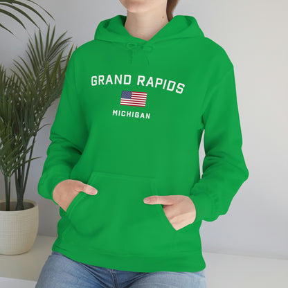 'Grand Rapids Michigan' (w/USA Flag Outline) | Unisex Standard