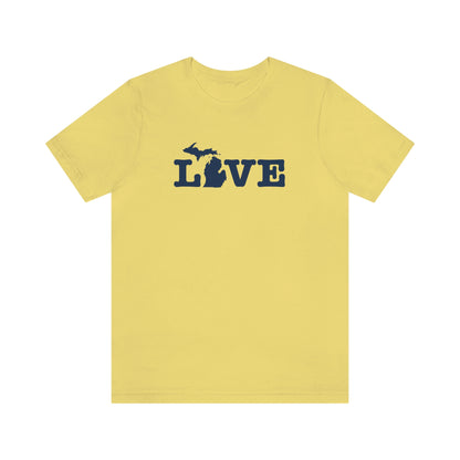 Michigan 'Love' T-Shirt (Typewriter Font) | Unisex Standard Fit