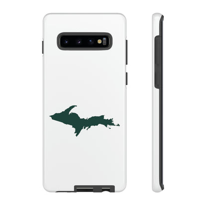 Michigan Upper Peninsula Tough Phone Case (w/ Green UP Outline) | Samsung & Pixel Android