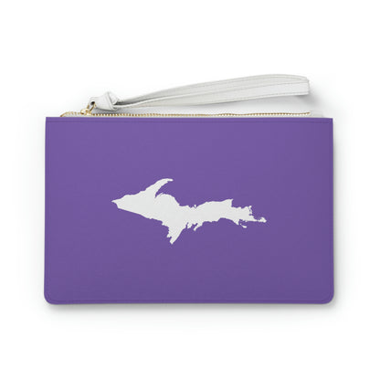 Michigan Upper Peninsula Clutch Bag (Lake Iris w/UP Outline)