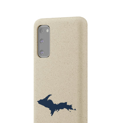 Michigan Upper Peninsula Biodegradable Phone Cases (w/ Navy UP Outline) | Samsung Android