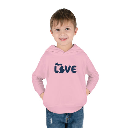 Michigan 'Love' Hoodie (Rounded Children's Font) | Unisex Toddler