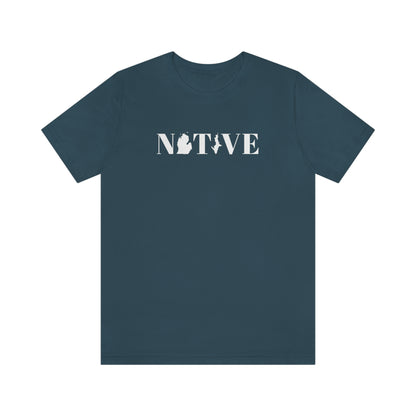 Michigan 'Native' T-Shirt (Didone Font) | Unisex Standard Fit