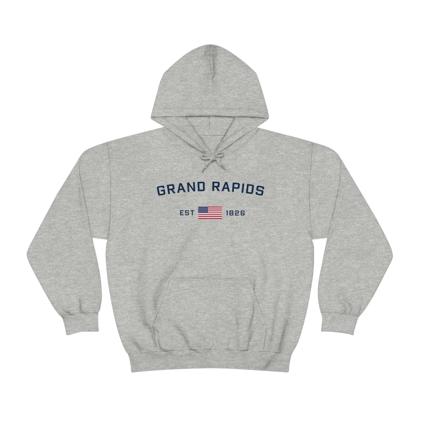 'Grand Rapids EST 1826' (w/USA Flag Outline) | Unisex Standard