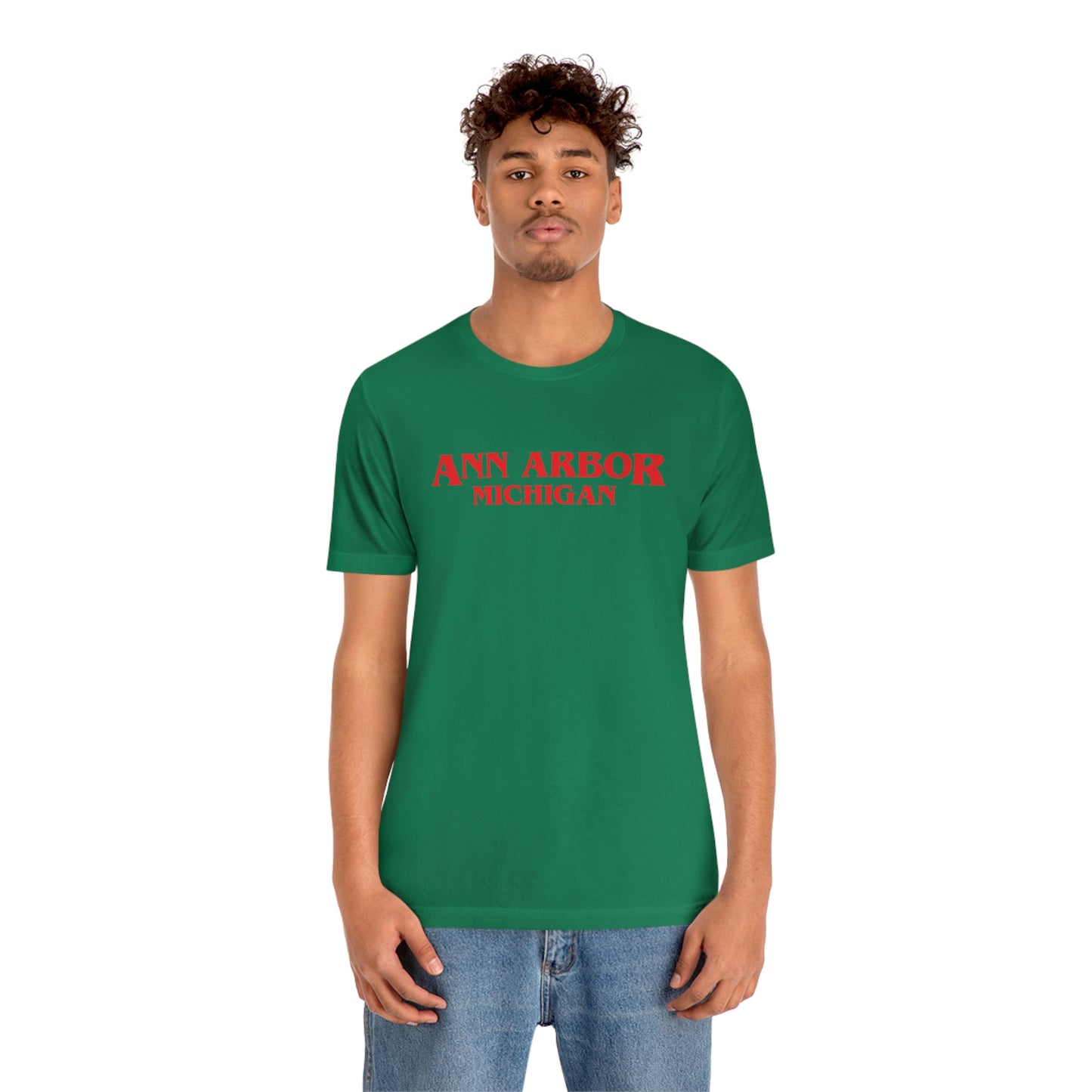 'Ann Arbor Michigan' ' T-Shirt (1980s Drama Parody) | Unisex Standard Fit