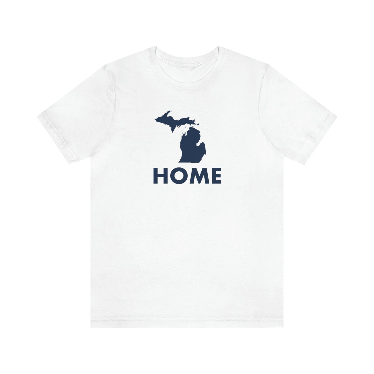 Michigan 'Home' T-Shirt (Geometric Sans Font) | Unisex Standard Fit