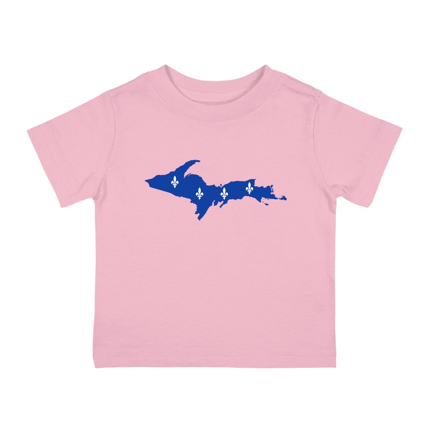 Michigan Upper Peninsula Infant T-Shirt (w/ UP Quebec Flag Outline) | Short Sleeve