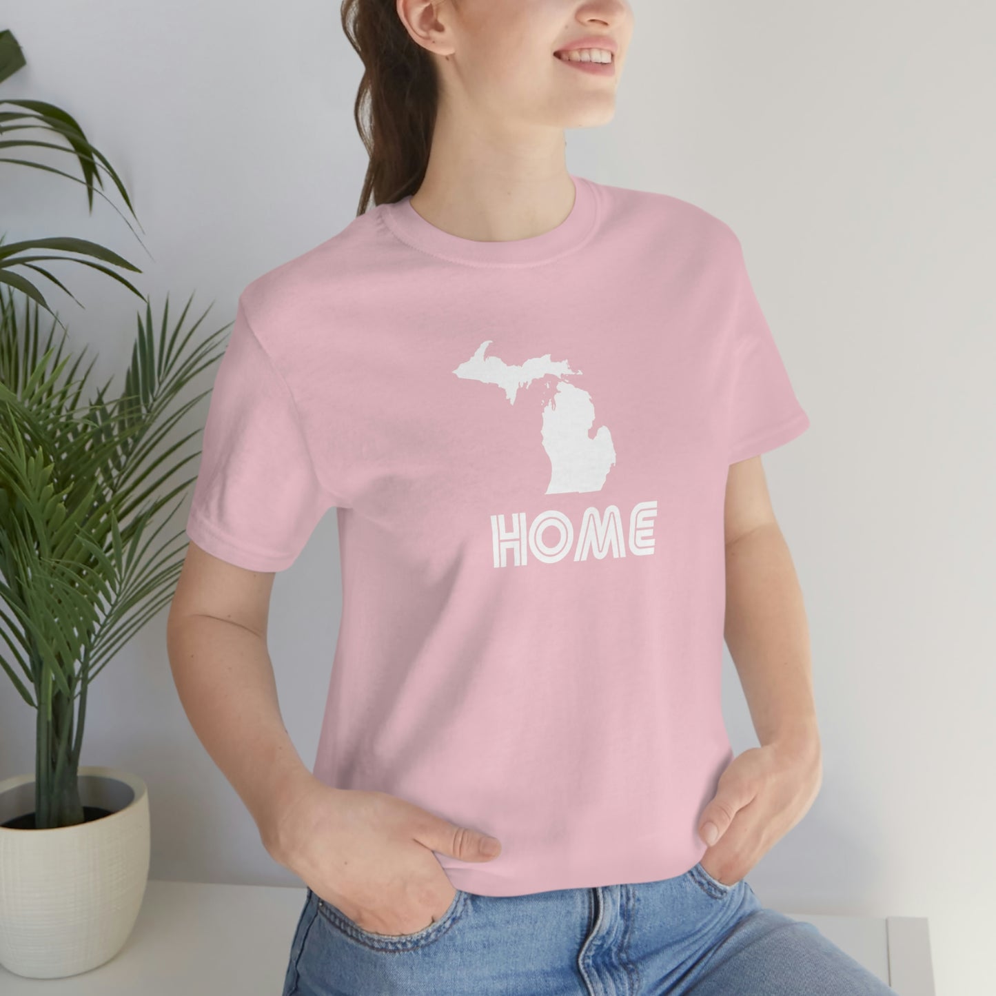 Michigan 'Home' T-Shirt (1970s Audiophile Font) | Unisex Standard Fit