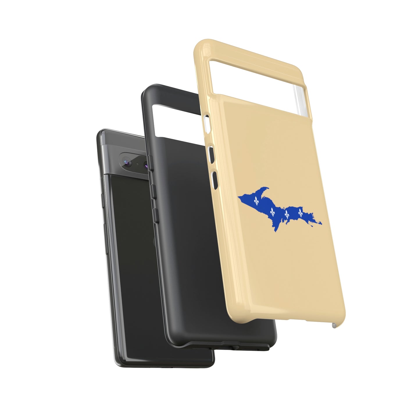 Michigan Upper Peninsula Tough Phone Case (Maple Color w/ UP Quebec Flag Outline) | Samsung & Pixel Android