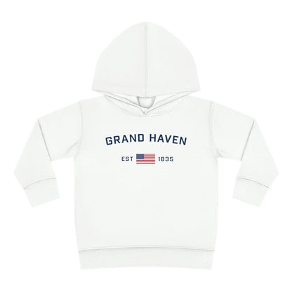 'Grand Haven' Hoodie (w/USA Flag Outline) | Unisex Toddler