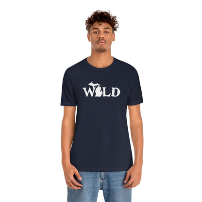 Michigan 'Wild' T-Shirt (Woodcut Font) | Unisex Standard Fit