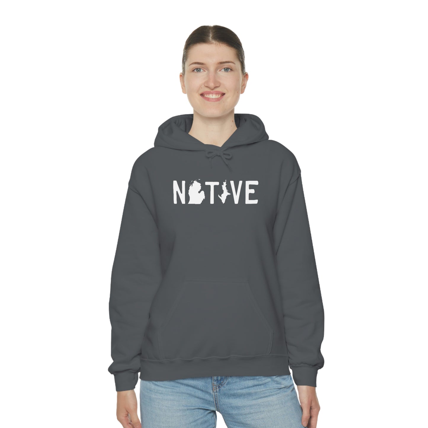 Michigan 'Native' Hoodie (Licence Plate Font) | Unisex Standard