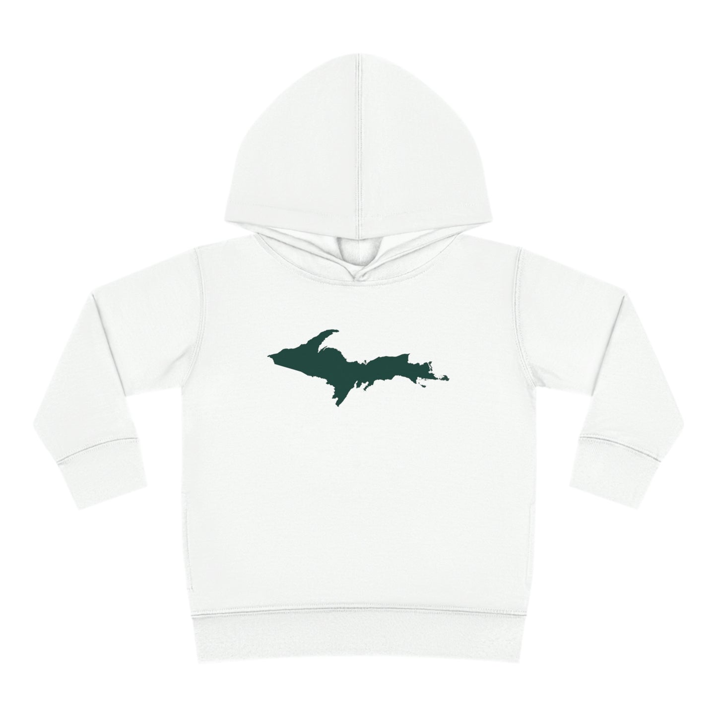 Michigan Upper Peninsula Hoodie (w/ Green UP Outline) | Unisex Toddler